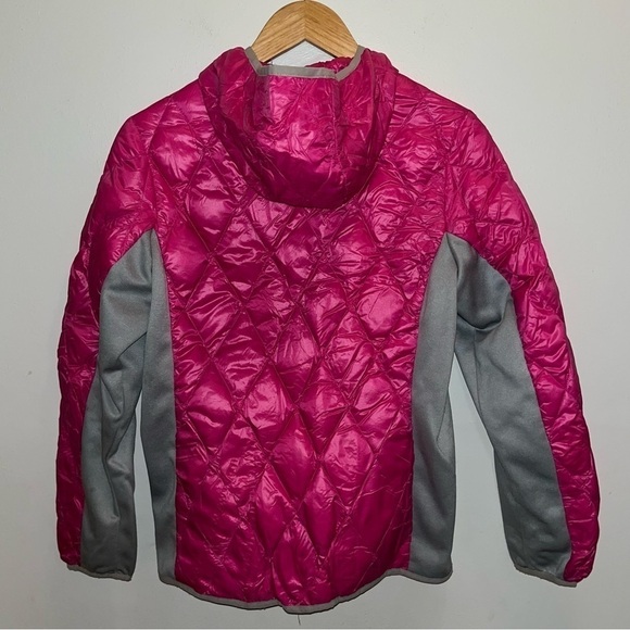 Gerry Quilted Down Puffer Pink Coat with Hood Children’s Size Large 14/16 - Picture 7 of 10